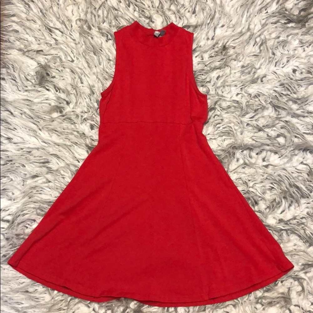 Red Fit and Flare Dress